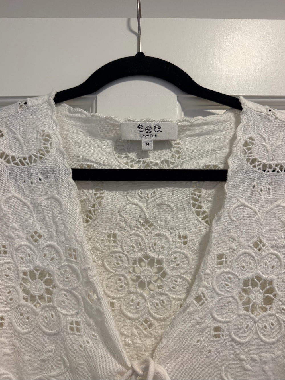 Sea New York Cream Eyelet Top - Picture 3 of 3